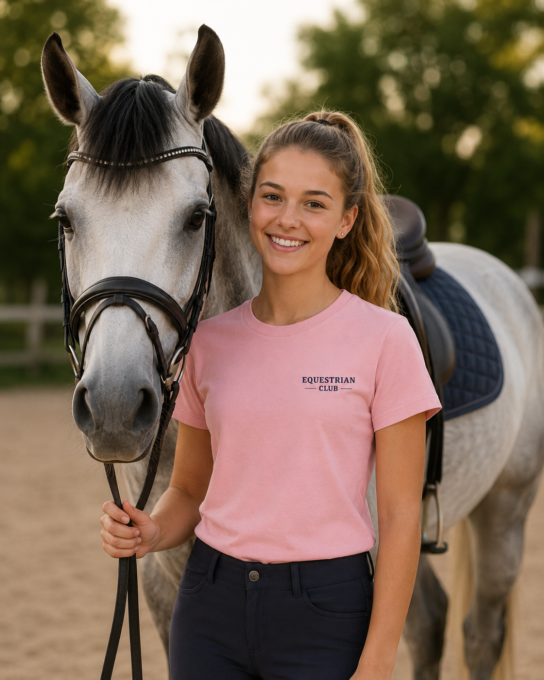 UHW College Tee - Equestrian Club Edition